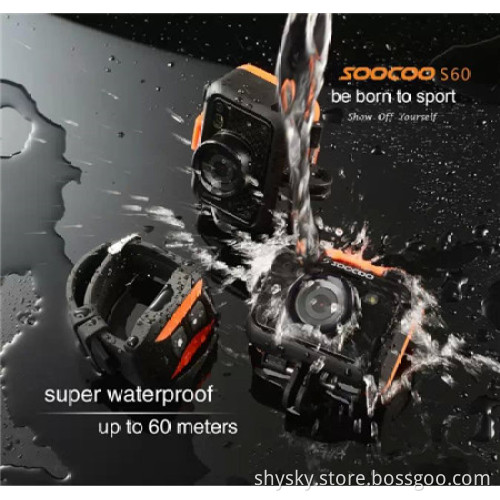 Original SOOCOO S60 12MP Full HD 1080P 60M WIFI Waterproof Sports Video Camera Remote